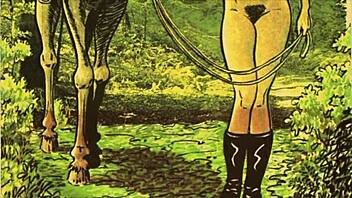 Vintage Animal Cartoon with Hairy Retro Vibes