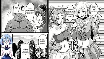 Intense succubus summoning in this hentai anime with bold domination and fucking