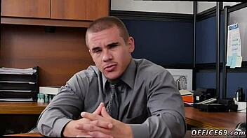 bodybuilder starts work with intense gay encounter