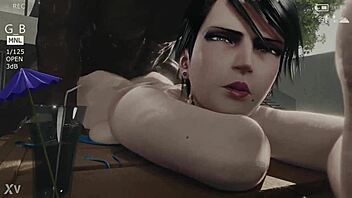 Bayonetta unleashes her super combo attack