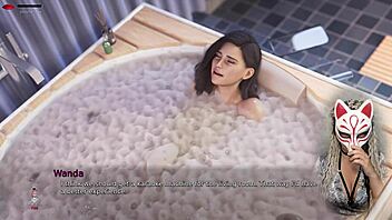 Ms Denvers Peeps on Sexy Milf Bathing in Bathroom