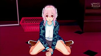 super sonico horny modeling session