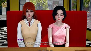 my bully turns lover with big tits in cartoon