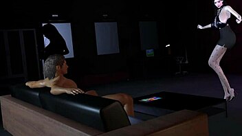 3D Asian MILF teasing big cock