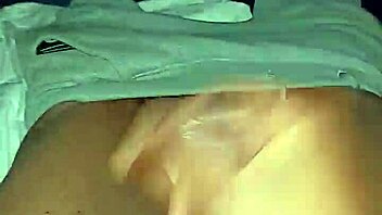 Man pleasuring himself in bed