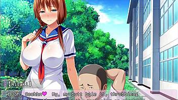 Cheating girlfriend in hentai gangbang creampie scene?