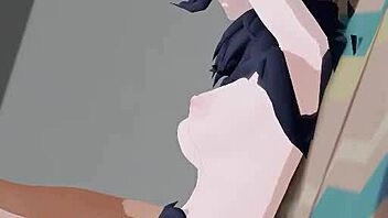 kazusa beast in 3d anime cartoon adventure 😄