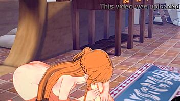 Sao hentai with hardcore scenes of Asuna and Kirito