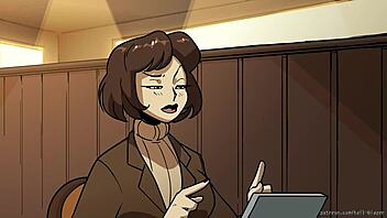 bombshell barista bound in public for outdoor cartoon action. tailblazer's hentai gets kinky!