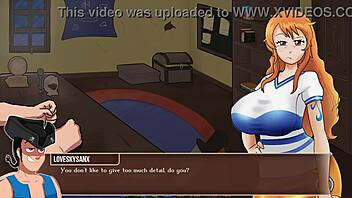 Sailor Nami and Marines in 3D One Piece Hentai