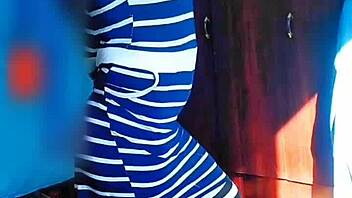 big ass white boy sissy kitty dances sexy in crossdresser style