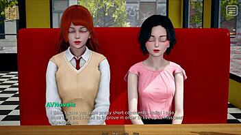 my bully turns lover with big tits in cartoon