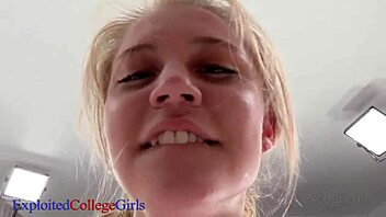 Ali's young face covered in cum from intense cunnilingus