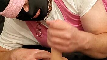 Gay blowjob training with an amateur boy