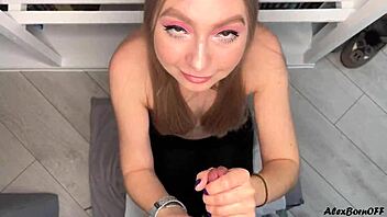 amelie dubon works me to a hot cumshot finish