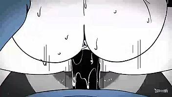 cartoon mime gets wild in hardcore sex scene