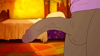 Megumin naked, begging black man for sex in Konosuba hentai parody