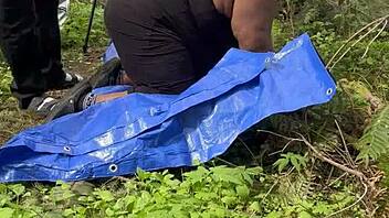 sexy bbw remi pounded in the forest near a farmhouse 😍