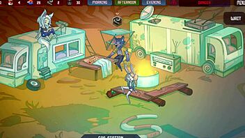 Furry survivors gameplay 2: anime-style porn game