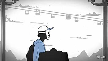 cartoon mime gets wild in hardcore sex scene