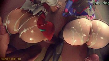 Dva Bends Over For Kiriko's Doggystyle Kiss