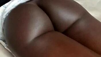 Beautiful Black Slut Gets Ass Massaged and Played by Mr G