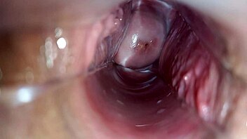 uhh, close-up orgasm inside vagina, so intense!