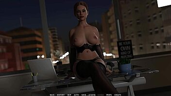 Beautiful anime babes get big cock Bukkake treatment in Westview Academy