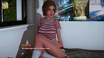 Beautiful anime video with big boobs and 3D graphics