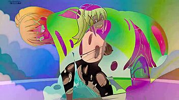 Big boobed cuties get their tits fucked hard in femdom videos