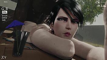 Bayonetta unleashes her super combo attack