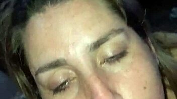 Fat slut blonde deepthroats and ass fucks