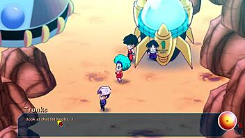 i'm exploring bulma's big tits in this adventure game with hentai elements