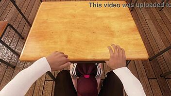 Teasing 3D hentai school detention featuring anal, assfucking, and interracial oral