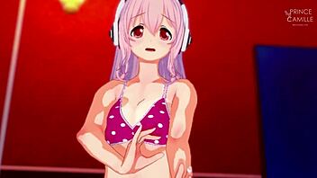super sonico horny modeling session