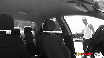 horny gay cops drag black suspect into locker room for intense group banging