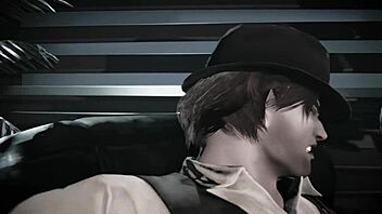 Intense noir-style sex in 3D hentai uncensored at 4K 60fps