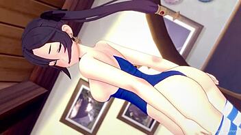 mona warms dick with bikini