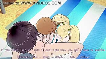 Watch Chihiro And Hiyoko Get Wild On The Beach!