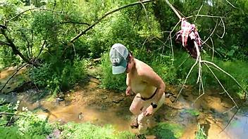 hey pawg lumberjack, stripping naked in the woods?