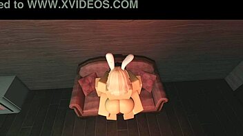 Pounding my bunny slut in Roblox porn – want to see?