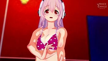 super sonico horny modeling session