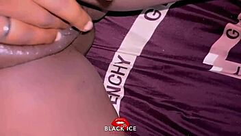 College slut squirts multiple times during anal and close-up vagina play with big black cock and curvy ebony assfucking