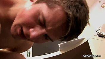 kelan carr and preston working together in the office