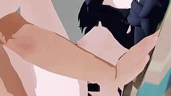 kazusa beast in 3d anime cartoon adventure 😄