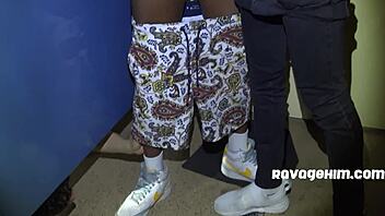 Cazden hunter and vincent oreilly banging in highway bathroom orgy