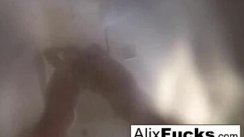 Absolutely stunning Alix Lynx showering off her sexy body with big tits and ass 😍