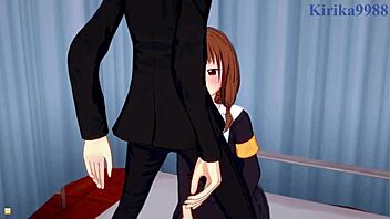 Мико Ино, Цубамэ Коясу, Ю Исигами в горячем хентай-сексе из Кагуя-сама