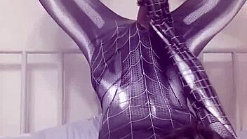 Watch this gay teen masturbate like Spider-Man?