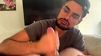 big white cock cums in mouth